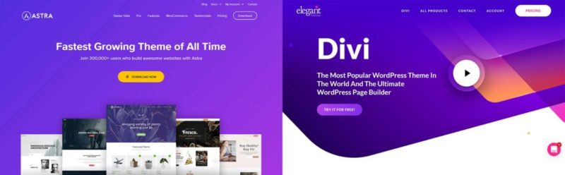 Divi vs Astra: Which is the Best Multipurpose WordPress Theme? (2020)