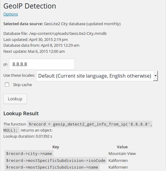 GeoIP Detection Plugin for WordPress - WP Solver