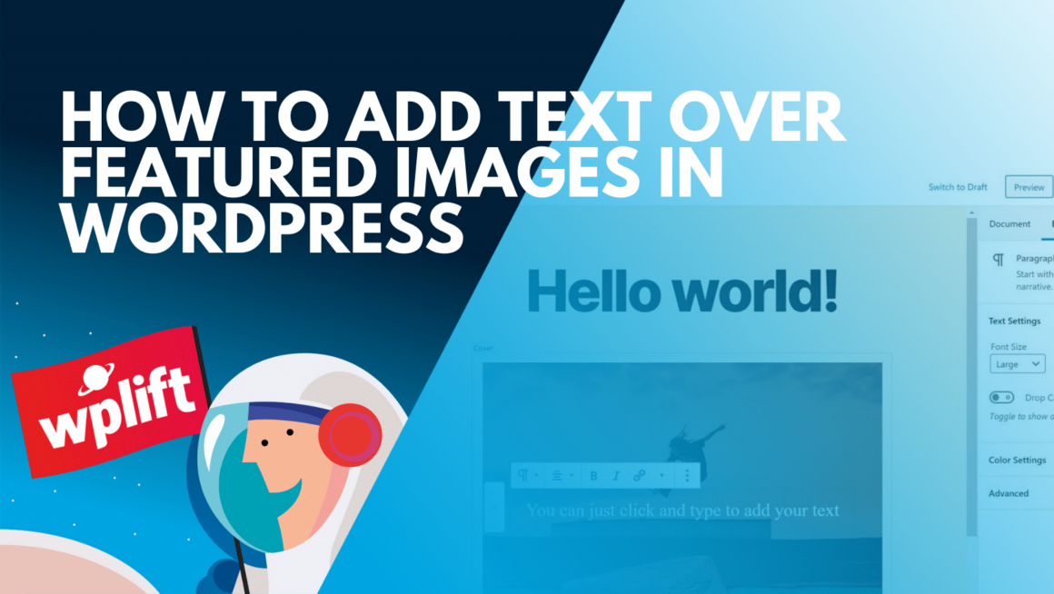 How to Add Text Over Featured Images in WordPress