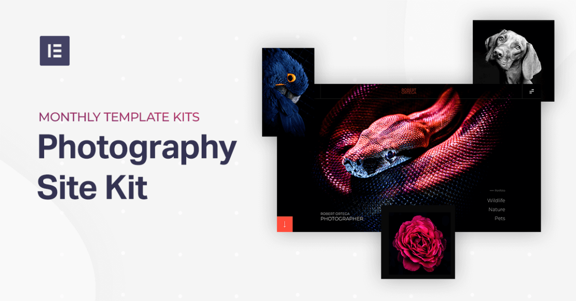 Monthly Template Kits #7: The Photography Site Kit - Elementor