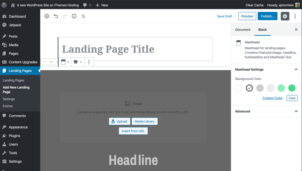 wordpress-landing-pages-block-editor