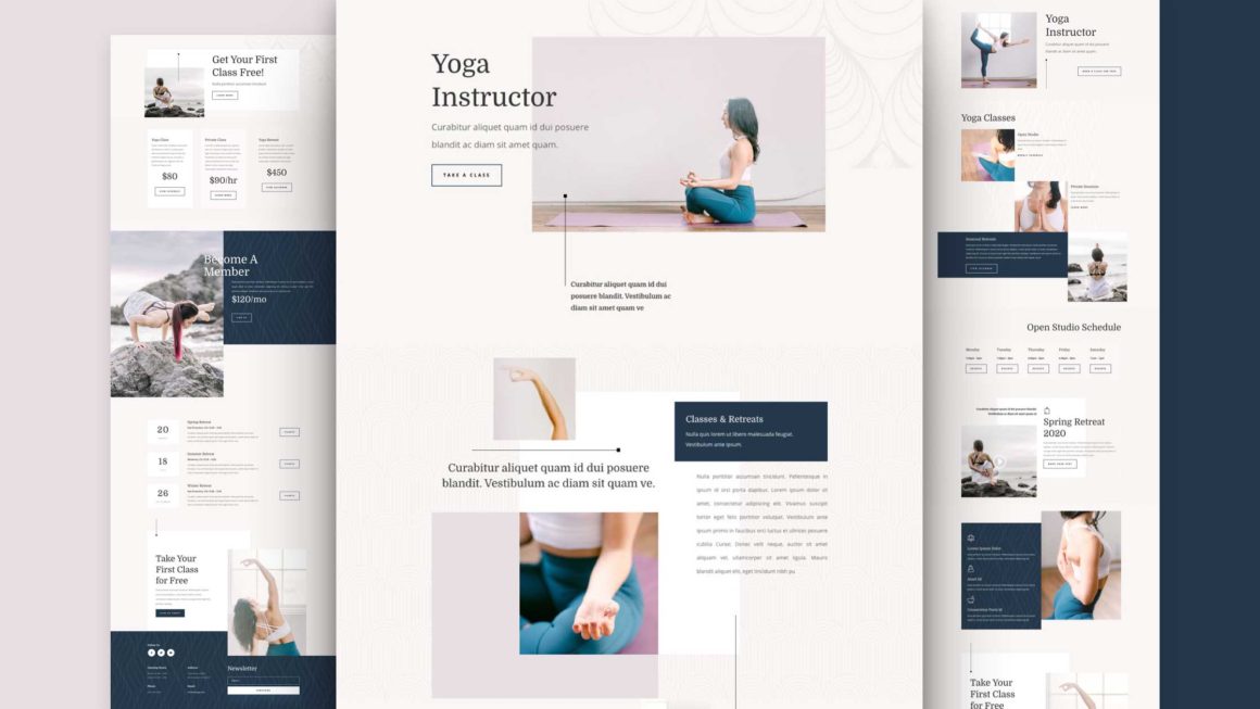 Get a FREE Yoga Instructor Layout Pack for Divi