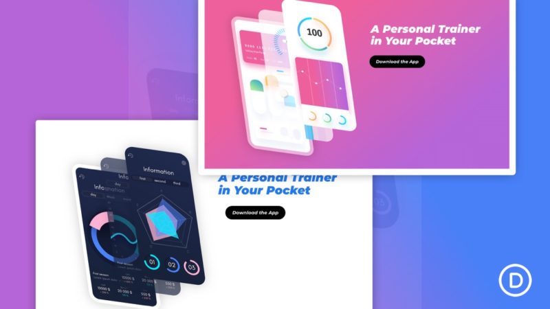 How to Create an Expanding Layers Scroll Effect for Engaging App Illustrations in Divi