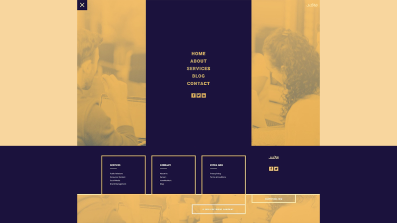 Download a FREE Header & Footer Template for Divi’s PR Firm Layout Pack