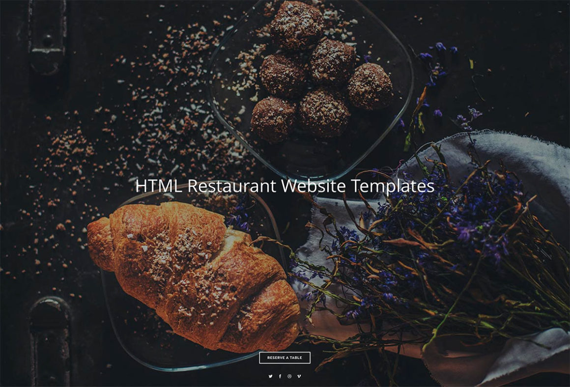 24 Best HTML Restaurant Website Templates 2020 - Colorlib