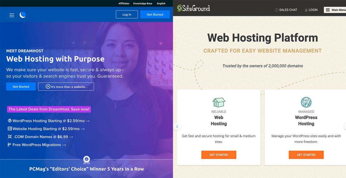 DreamHost vs SiteGround Hosting - Is It Worth Paying Extra? (2021)
