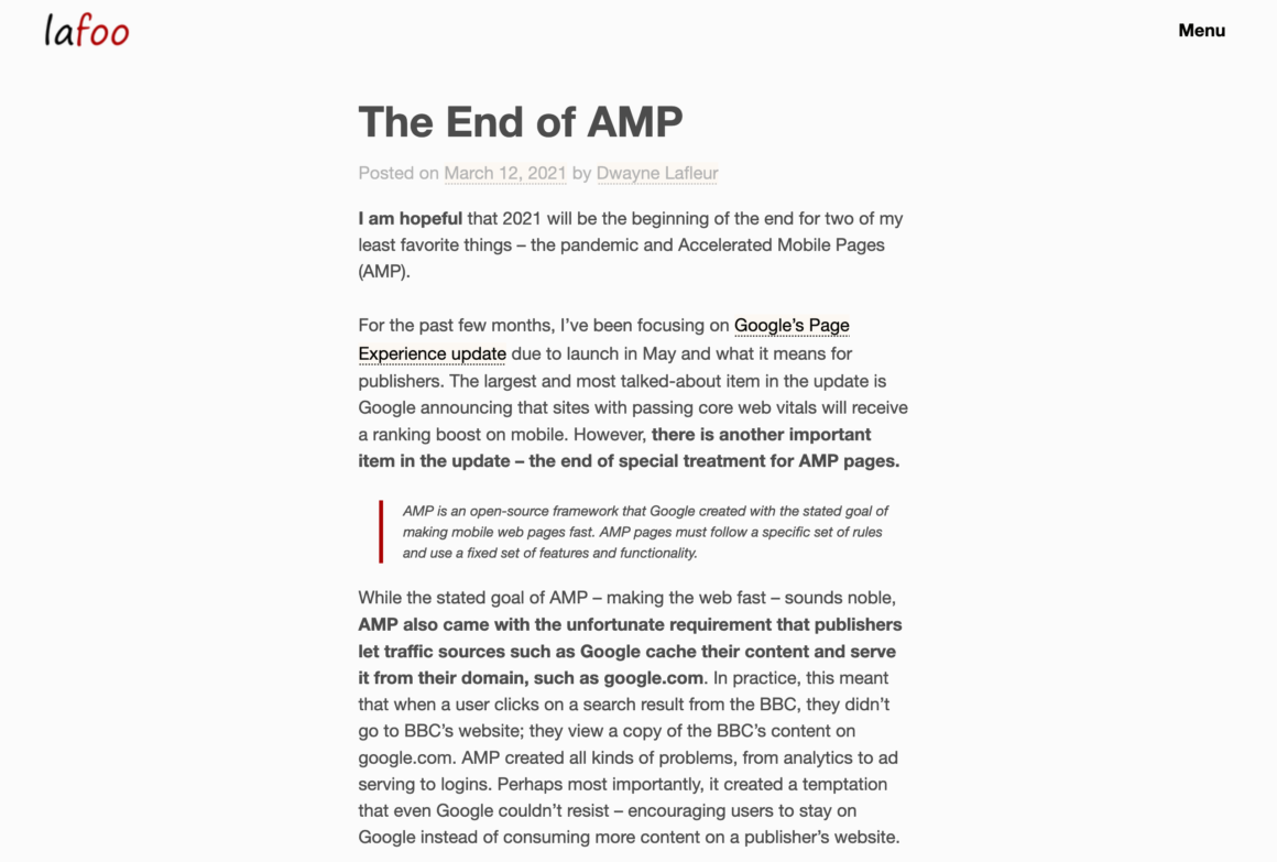 The End of AMP? • WPShout 2 The End of AMP? • WPShout