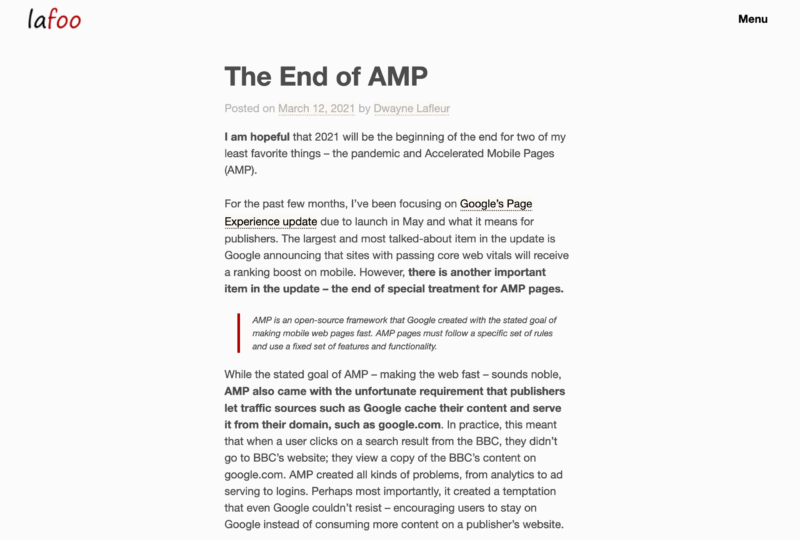 The End of AMP? • WPShout