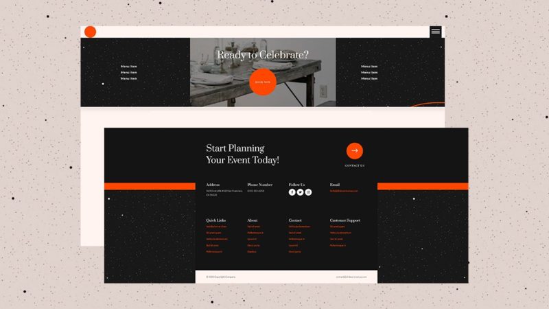 Download a FREE Header & Footer for Divi’s Event Venue Layout Pack