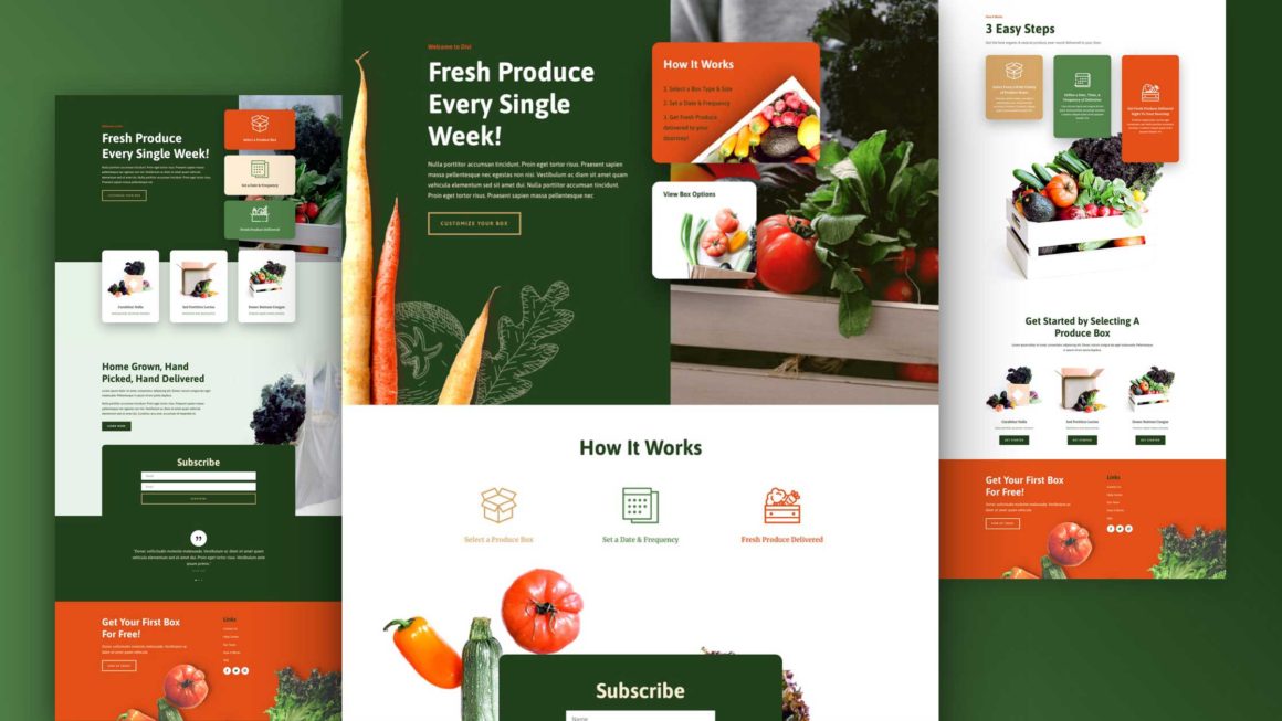 Get a FREE Produce Box Layout Pack for Divi