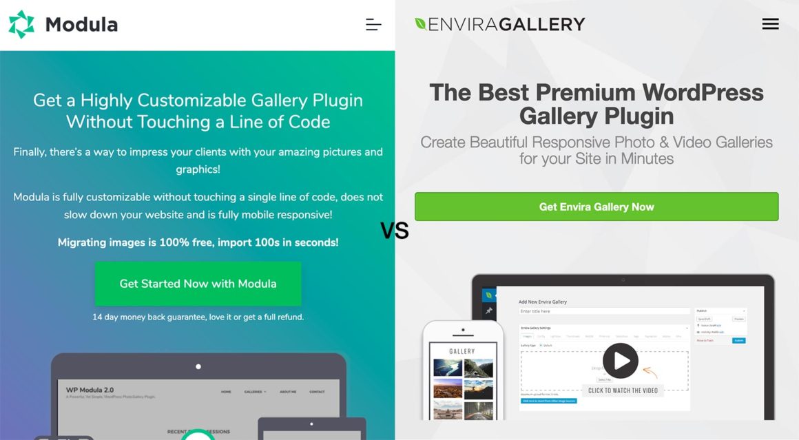 Modula vs Envira Gallery - Which Is The Best WordPress Gallery Plugin?