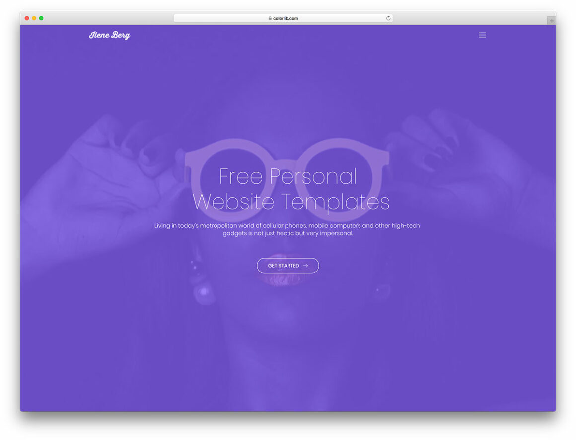 best free personal website templates