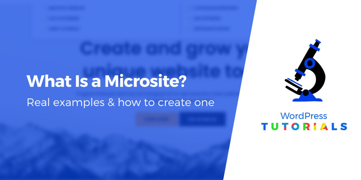 What Is a Microsite? Real Examples & How to Create One With WordPress