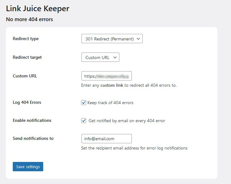 Link Juice Keeper for WordPress