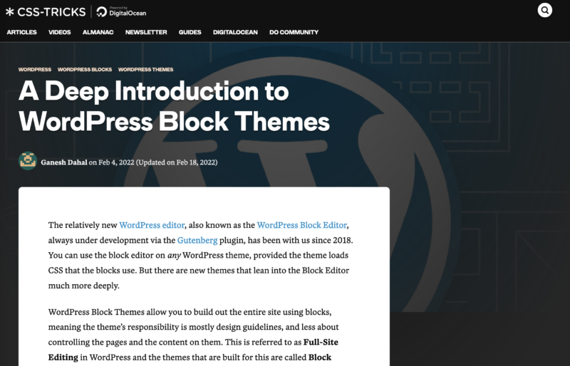 Deep Introduction to Block Themes