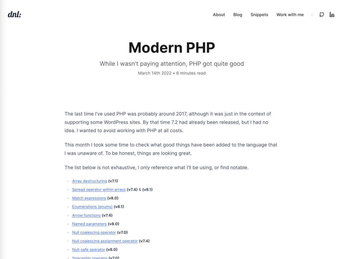Some Fun Modern PHP Features