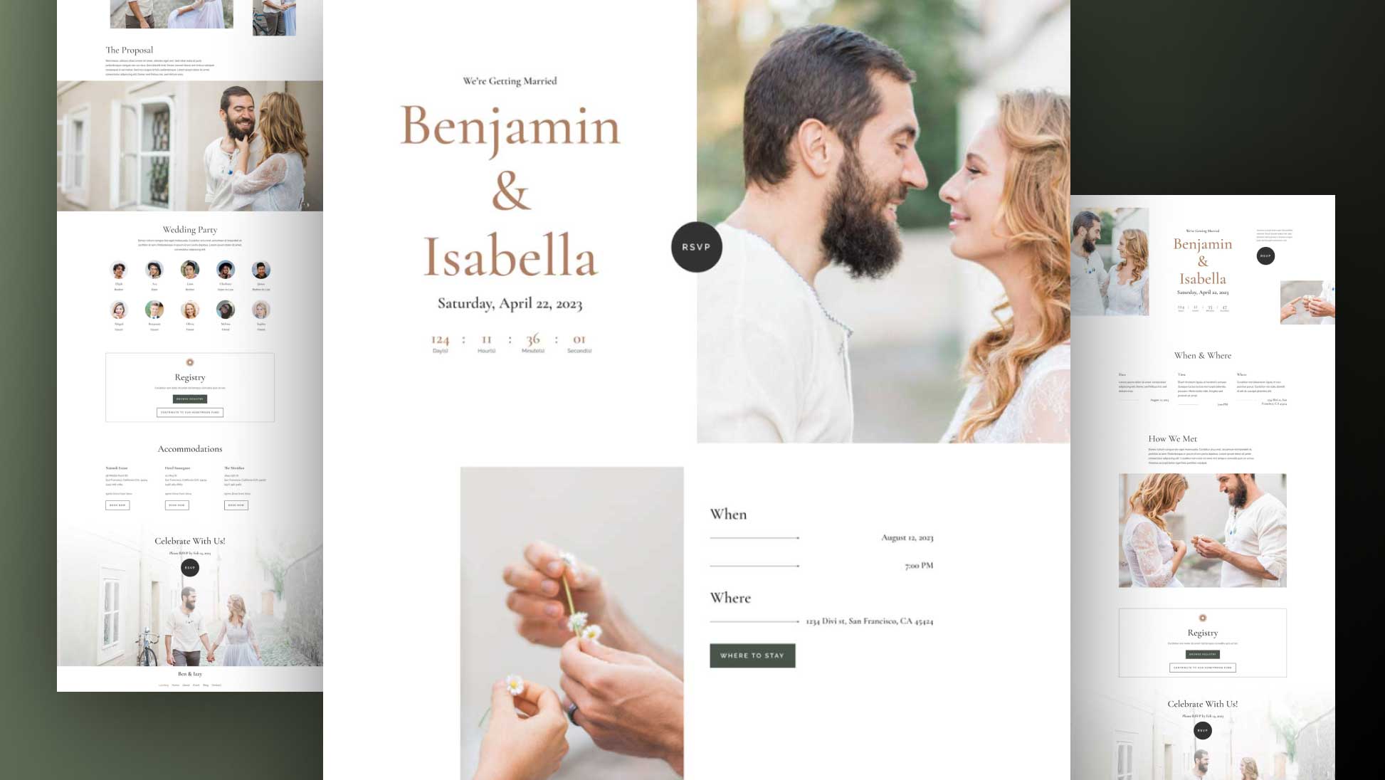 Get a Free Wedding Invitation Layout Pack for Divi