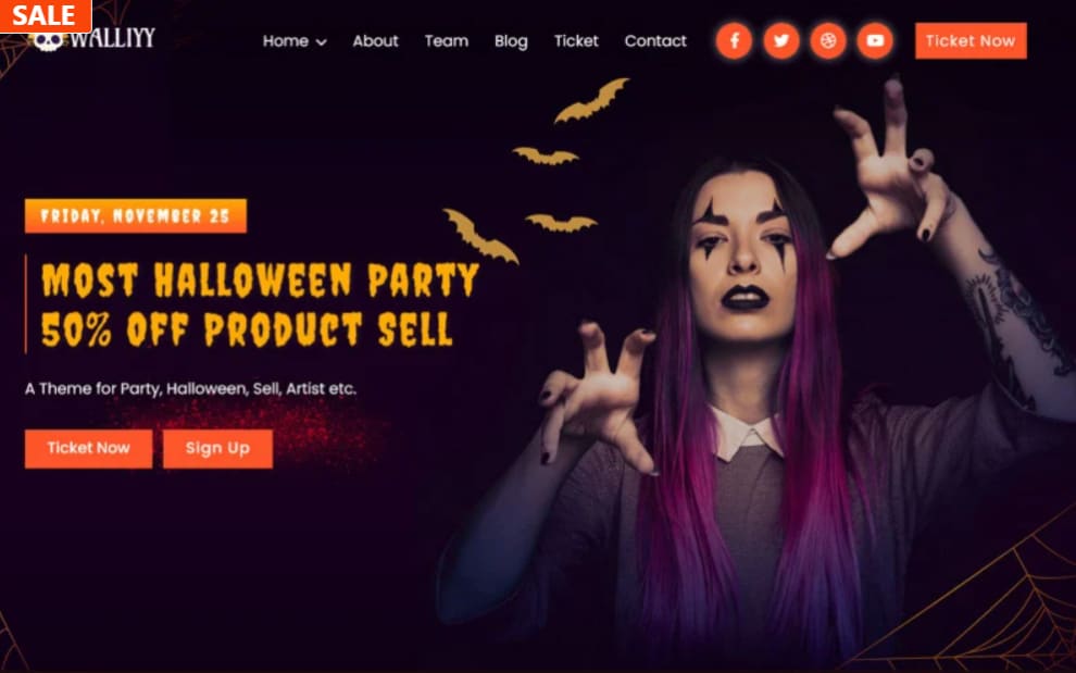 Treat Yourself With 10 Halloween Website Templates to Make This Night Spookier!