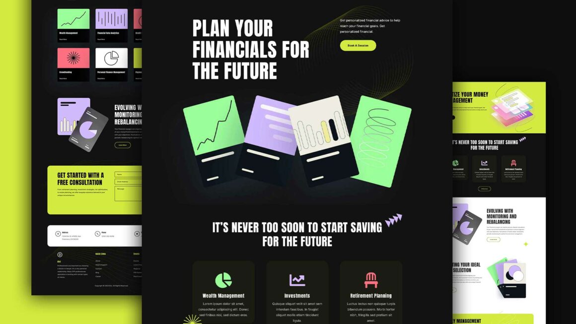 Get a Free Financial Planning Layout Pack for Divi