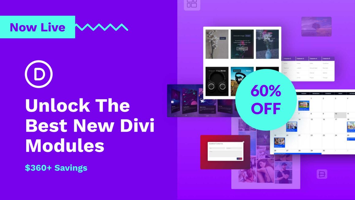 🎁 Unlock The Best New Divi Modules ($360+ Savings)