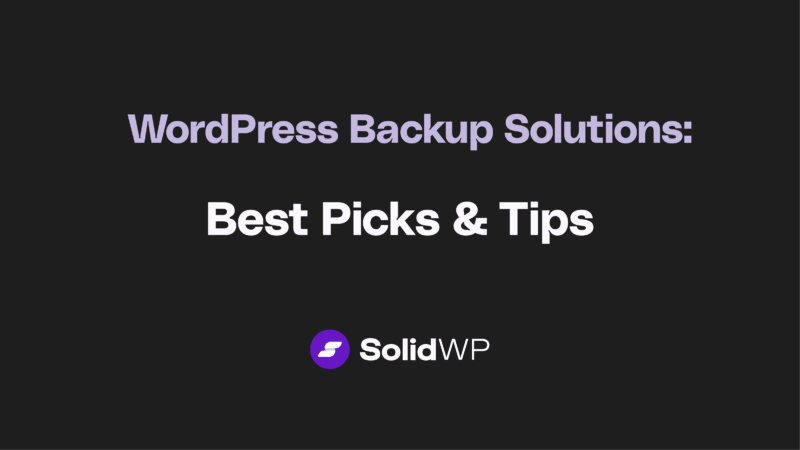 WordPress Backup Solutions: Best Picks & Tips