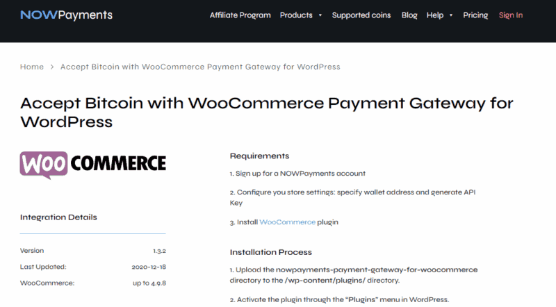 NOWPayments WooCommerce Plugin