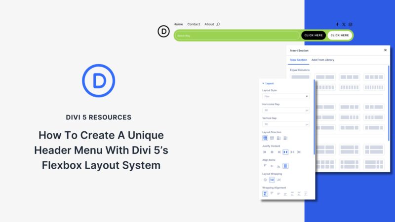 How To Create A Unique Header Menu With Divi 5’s Flexbox Layout System